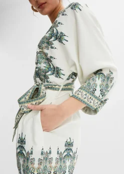 Femme bonprix Combinaisons|Combi short avec lin