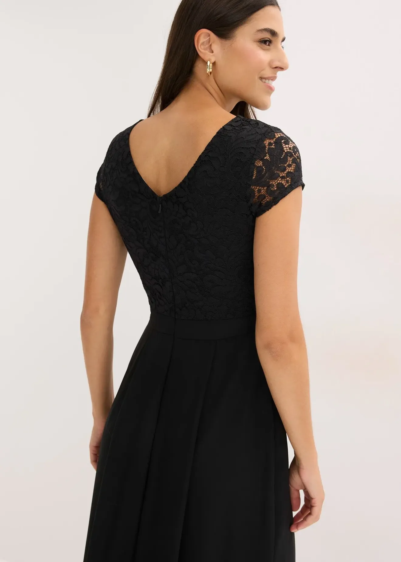 bonprix Combinaison avec dentelle et empiècement de mousseline|Femme Mode Festive|Combinaisons