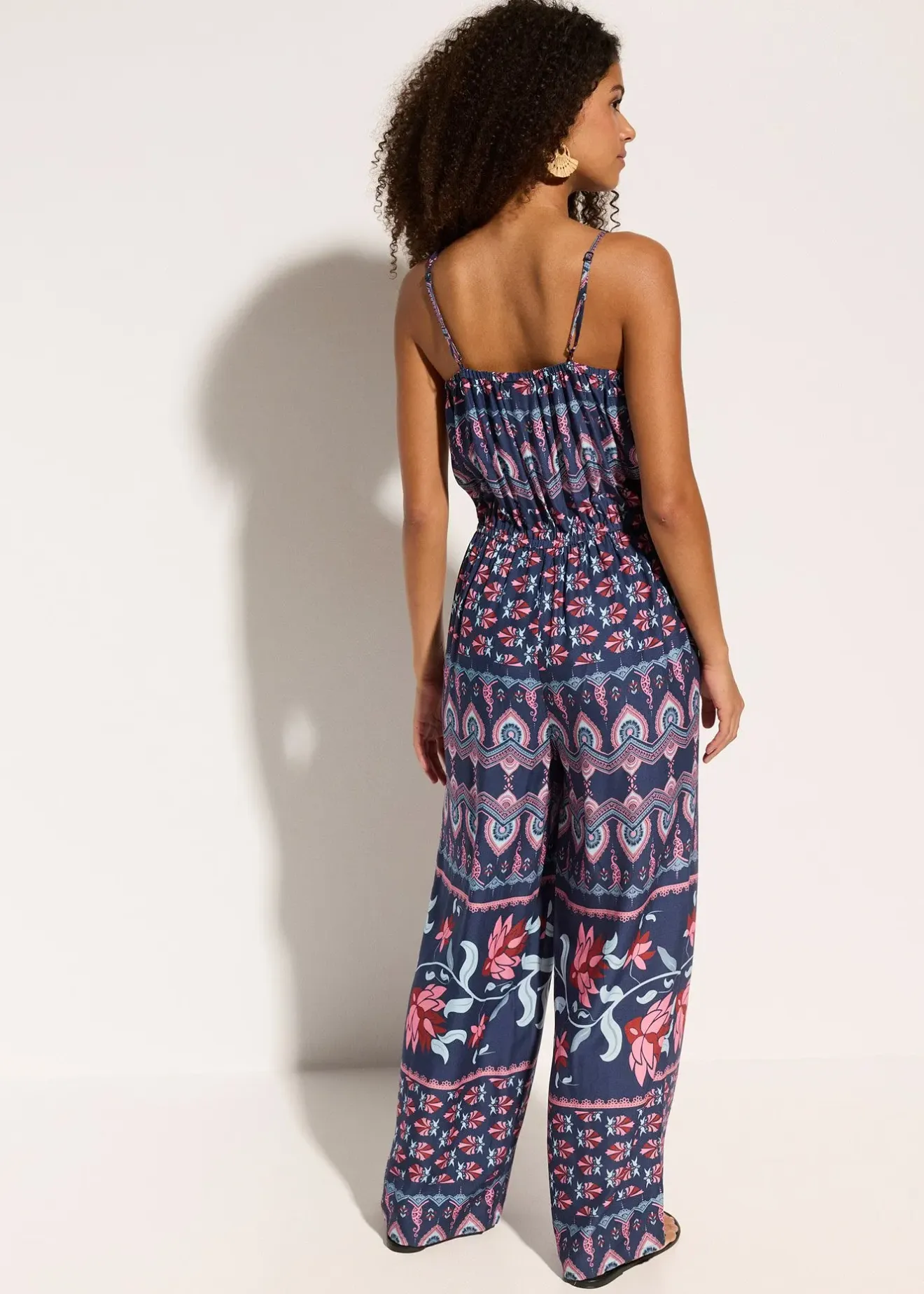 Femme bonprix Vêtements De Plage|Combinaisons|Combinaison de plage en viscose fluide