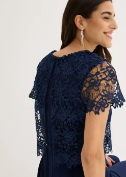 Femme bonprix Mode Festive|Combinaisons|Combinaison douce en matière néoprène avec dentelle