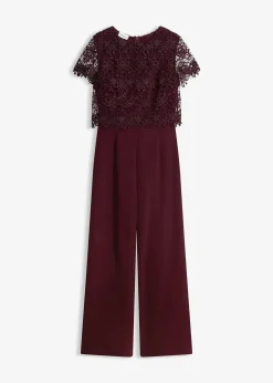 Femme bonprix Mode Festive|Combinaisons|Combinaison douce en matière néoprène avec dentelle