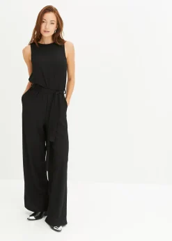 Femme bonprix Combinaisons|Combinaison en crêpe jersey texturé