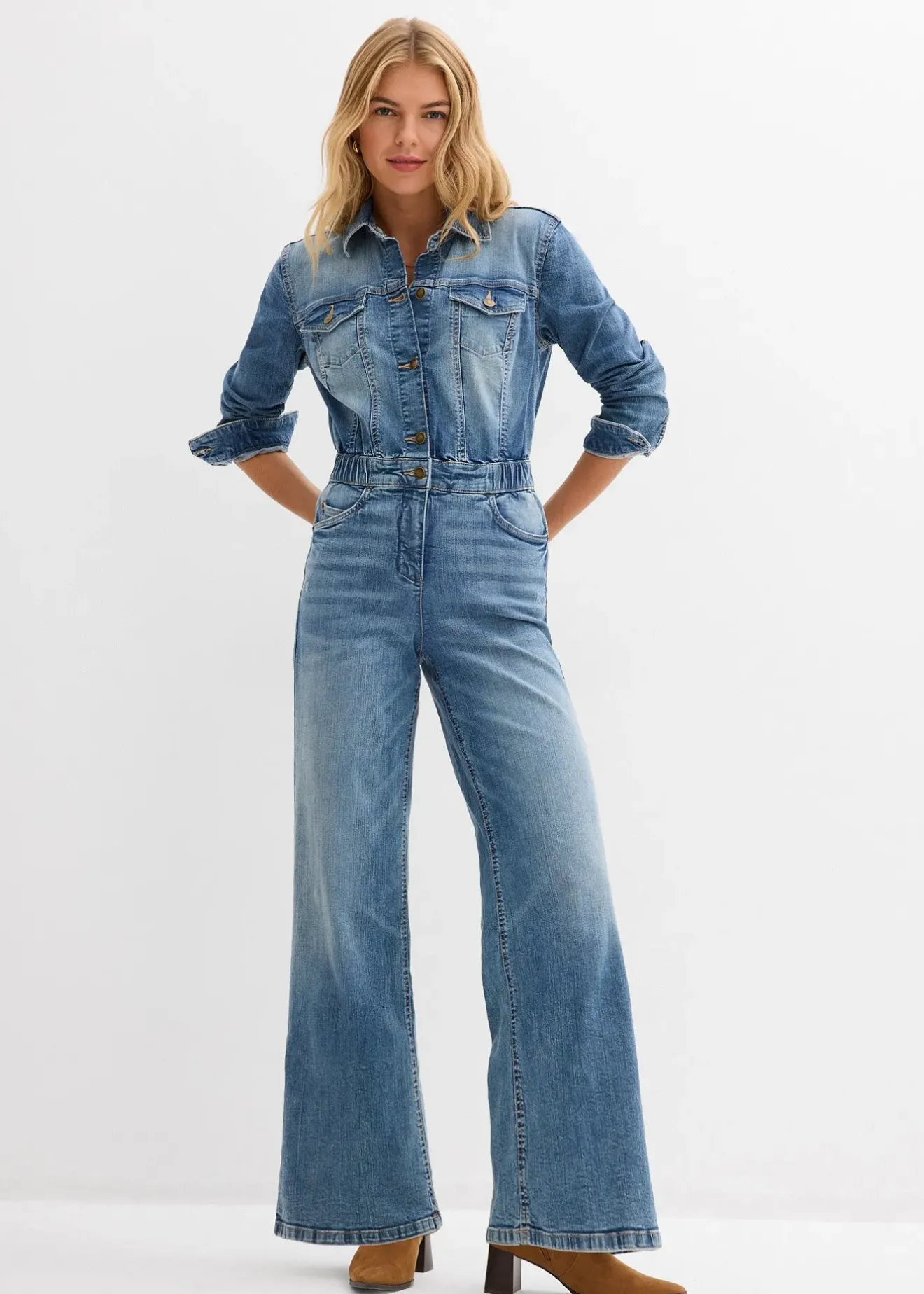 Femme bonprix Combinaisons|Combinaison en jean