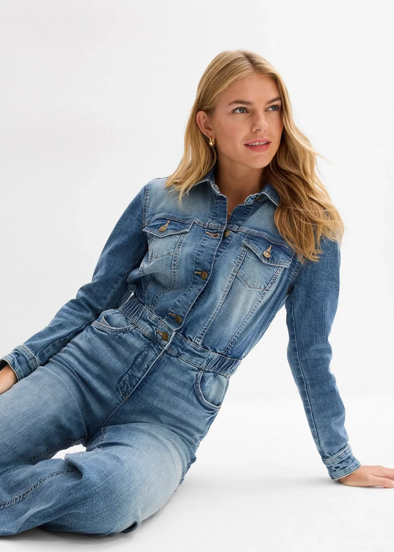 Femme bonprix Combinaisons|Combinaison en jean