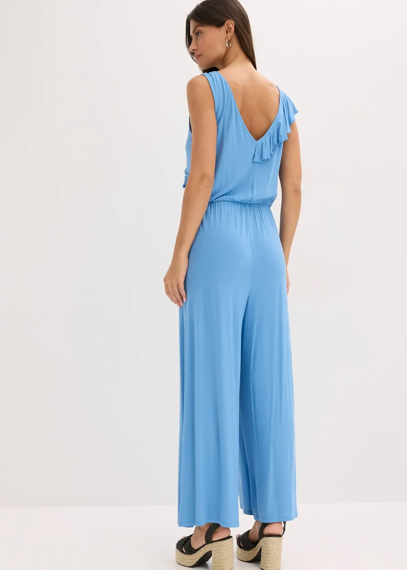 Femme bonprix Combinaisons|Combinaison en jersey avec volant