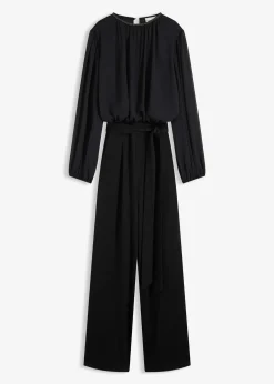 Femme bonprix Combinaisons|Combinaison en mousseline avec strass