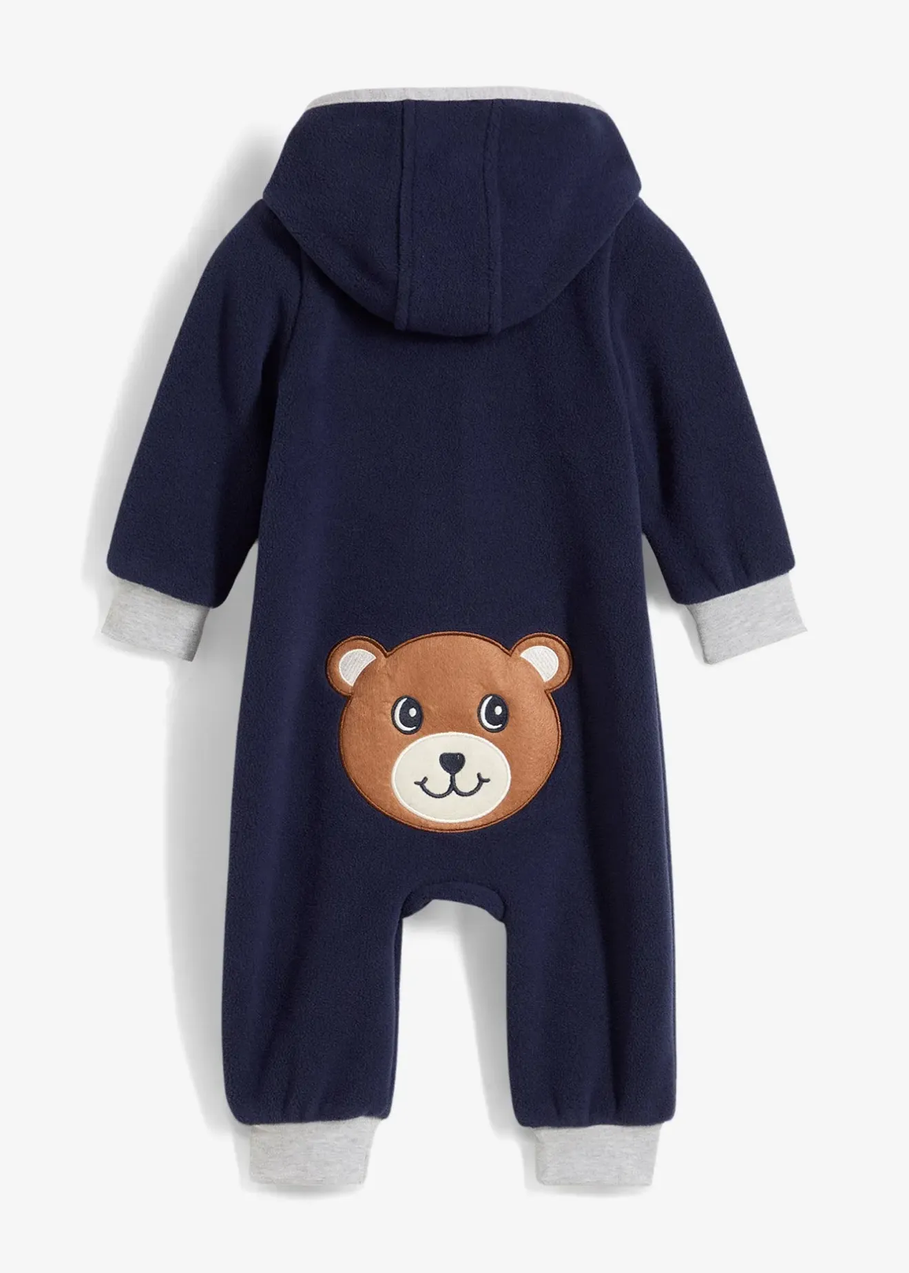 bonprix Combinaison en polaire avec capuche et application ourson|Enfant Vêtements Enfant|Vestes Outdoor
