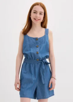 bonprix Combinaison fluide en jean 100% coton|Enfant Vêtements Enfant|Filles 9-16 Ans·Robes & Combinaisons