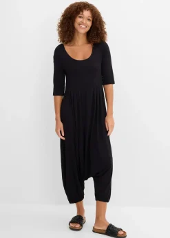 bonprix Combinaison fluide en jersey viscose extensible|Femme Combinaisons