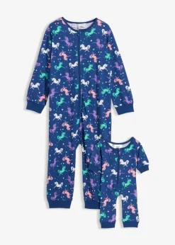 Enfant bonprix Vêtements Enfant|Filles·Pyjamas & Chemises De Nuit|Combipyjama 100% coton avec combinaison poupée (ens. 2 pces)