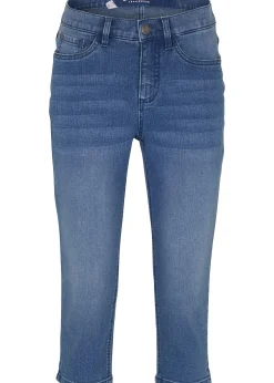 Femme bonprix Jeans|Corsaire en jean extensible