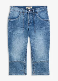 Femme bonprix Jeans|Corsaire en jean extensible