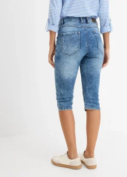 Femme bonprix Jeans|Corsaire en jean extensible