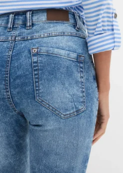 Femme bonprix Jeans|Corsaire en jean extensible