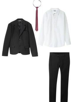 Enfant bonprix Vêtements Enfant|Garçons 9-16 Ans·Costumes & Chemises|Costume 4 pièces avec chemise et cravate