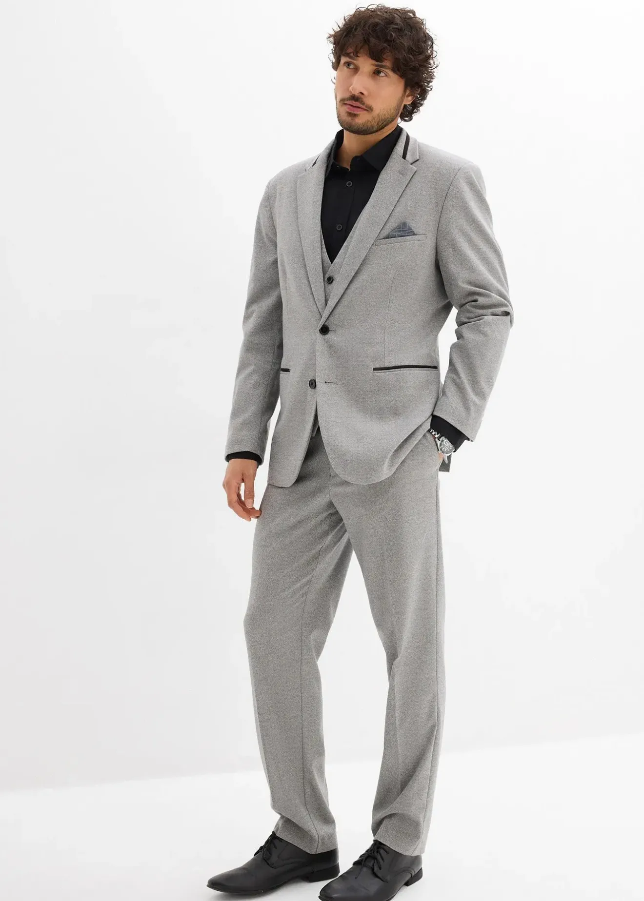 bonprix Costume 3 pièces avec gilet, regular|Homme Costumes