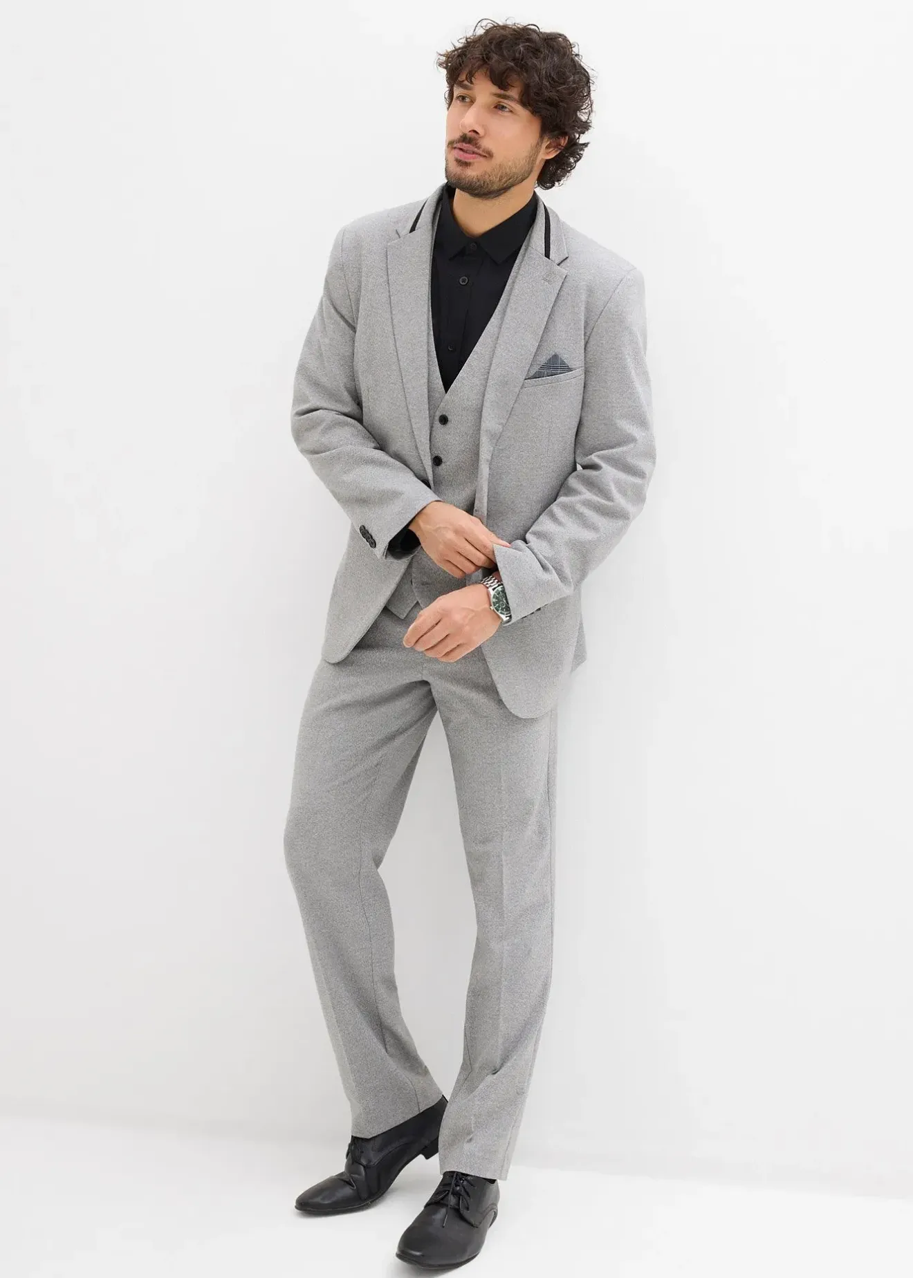 bonprix Costume 3 pièces avec gilet, regular|Homme Costumes