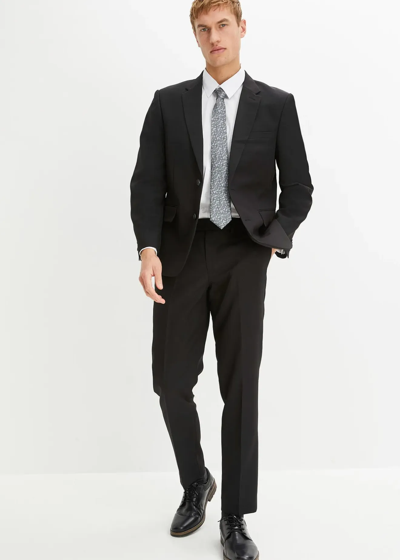 bonprix Costume 4 pièces slim avec chemise et cravate|Homme Costumes