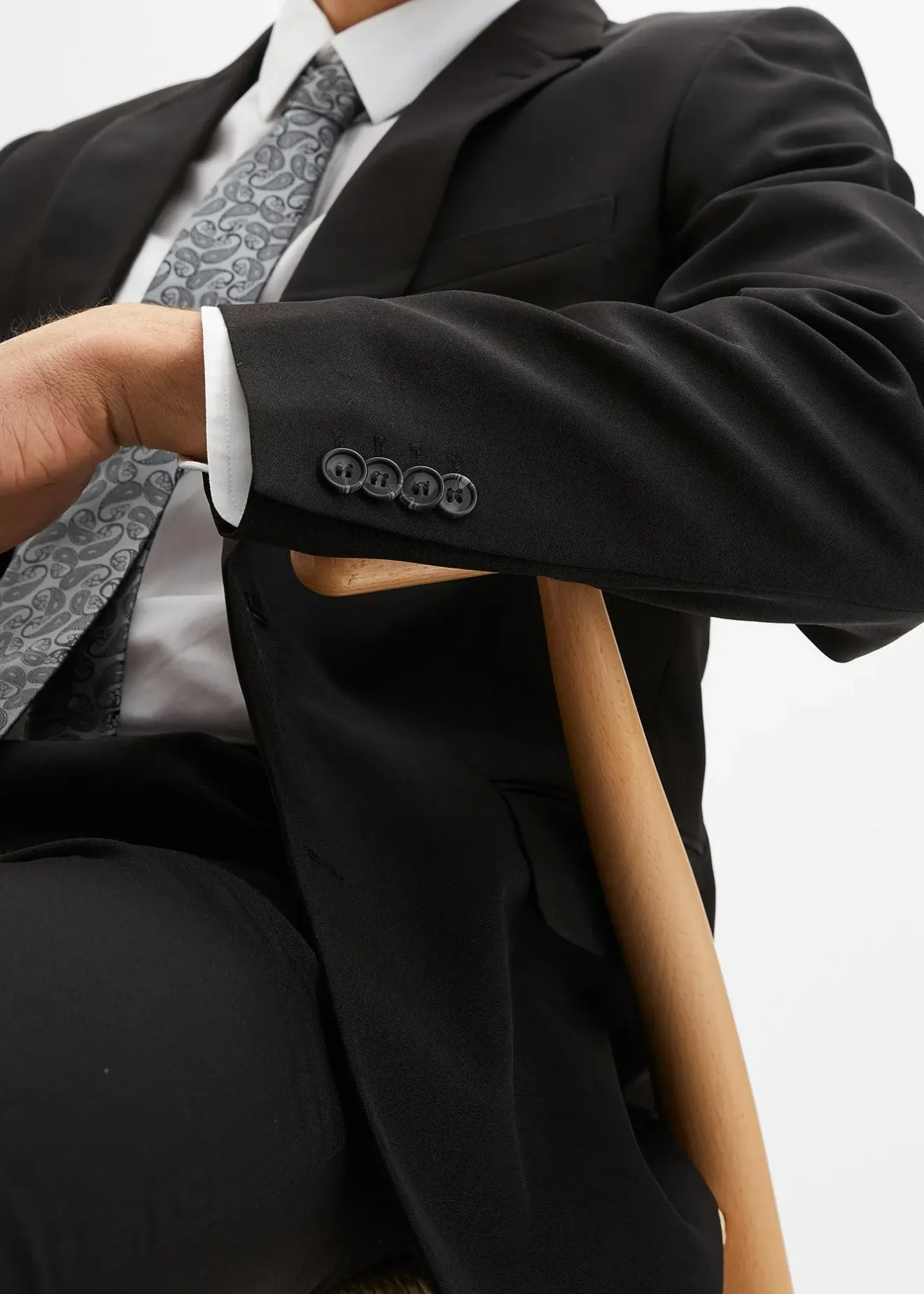 bonprix Costume 4 pièces slim avec chemise et cravate|Homme Costumes