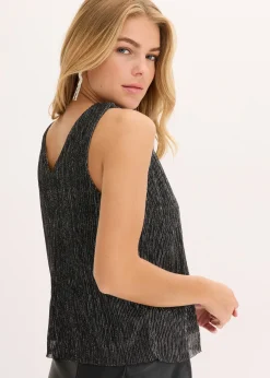 bonprix Crop top au décolleté plongeant|Femme T-Shirts & Tops