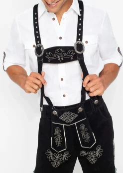 bonprix Culotte courte bavaroise en cuir Regular Fit|Homme Shorts|Pantalons