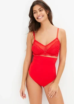 bonprix Culotte sculptante taille haute avec dentelle, maintien fort|Femme Lingerie Sculptante|Bas