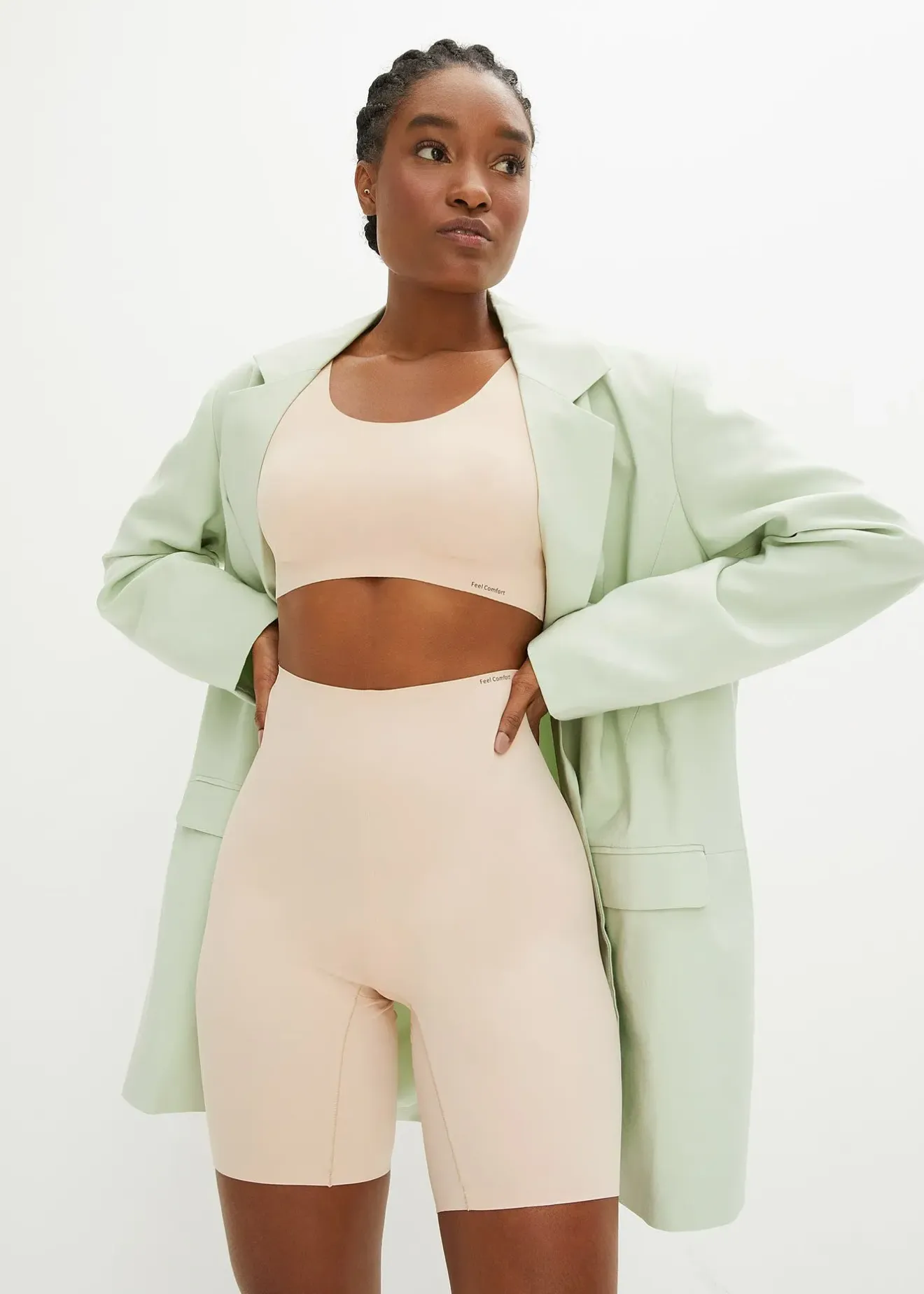 bonprix Cycliste Feel Comfort découpe laser|Femme Sans Couture|Lingerie Nuit