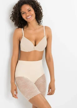 bonprix Cycliste sculptant avec empiècement dentelle, maintien modéré|Femme Cyclistes & Bandes Anti-Frottement|Lingerie Sculptante