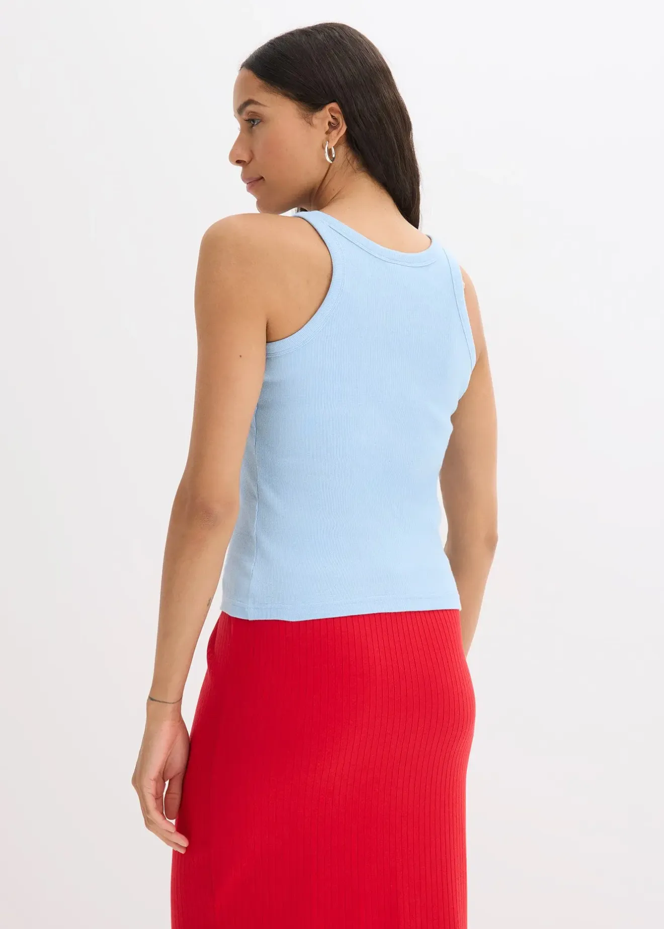 Femme bonprix Tricots De Peau|Basiques|Débardeur côtelé