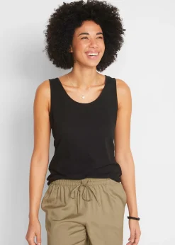 bonprix Débardeur en jersey 100% coton|Femme T-Shirts & Tops