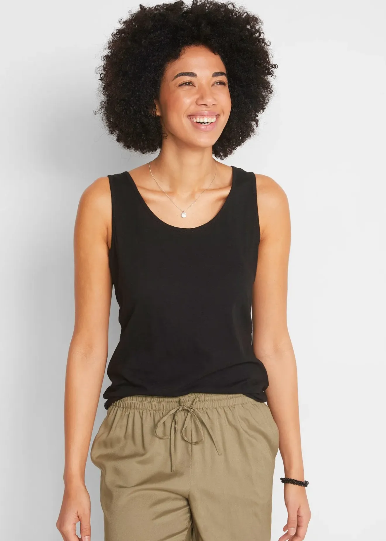 bonprix Débardeur en jersey 100% coton|Femme T-Shirts & Tops