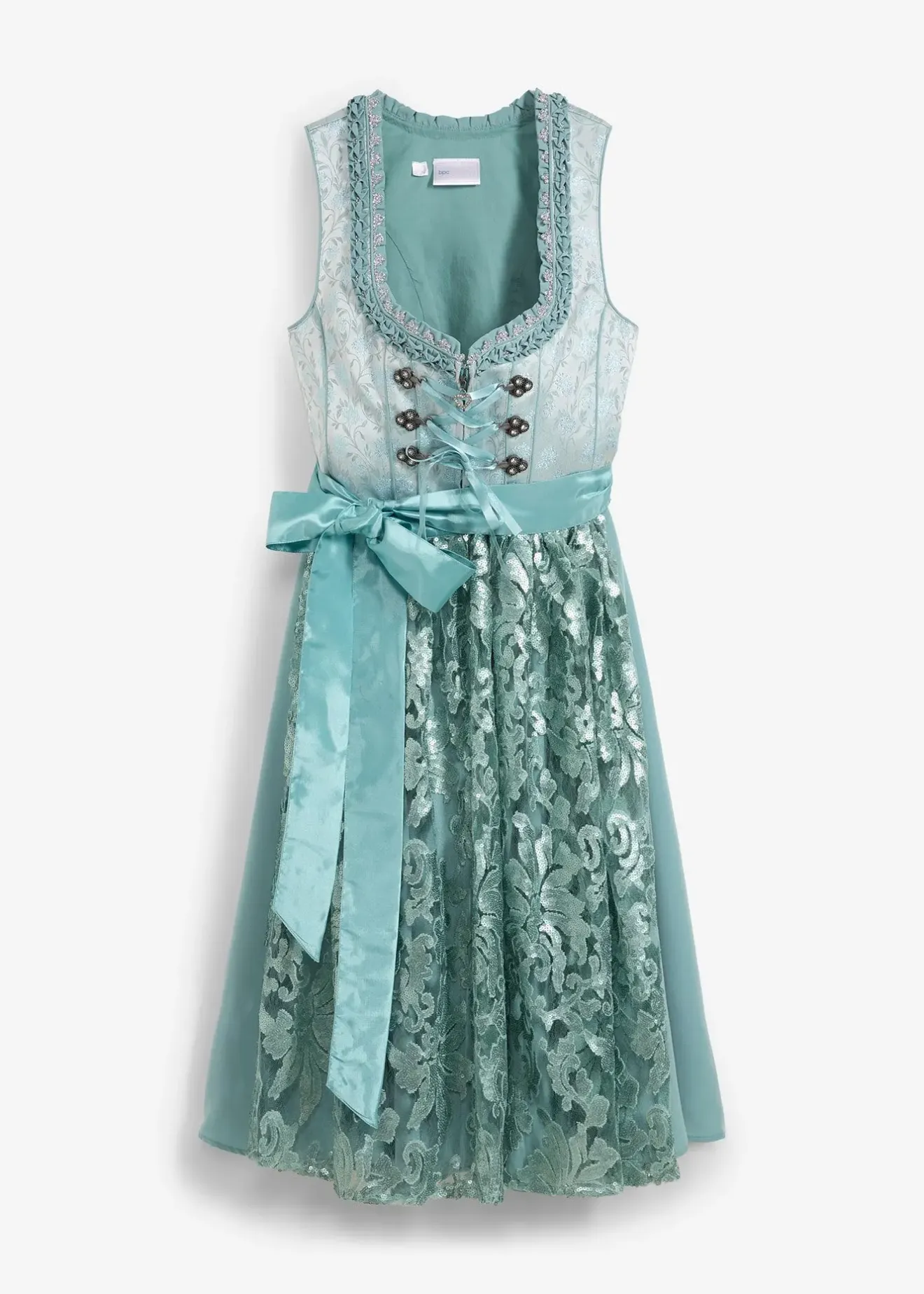 bonprix Dirndl avec tablier à sequins (ens. 2 pces)|Femme Robes