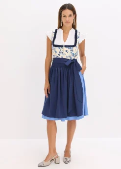 bonprix Dirndl avec tablier brodé (ens. 2 pces)|Femme Robes