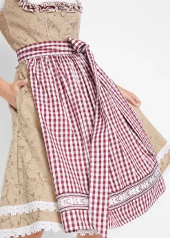 bonprix Dirndl avec tablier, longueur genou (ens. 2 pces)|Femme Robes