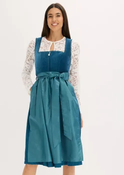 bonprix Dirndl avec velours en longueur midi (ens. 2 pces)|Femme Robes