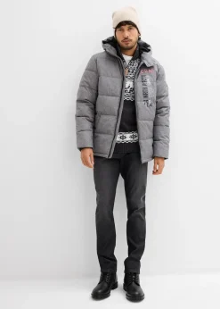 Homme bonprix Vestes|Doudoune chaude à capuche