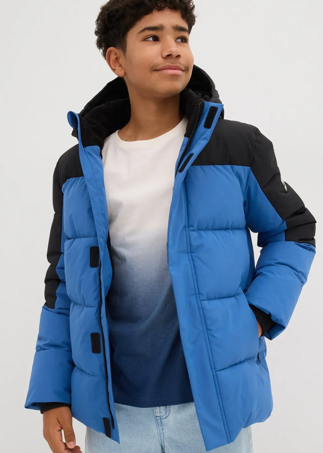 bonprix Doudoune déperlante à doublure polaire|Enfant Vêtements Enfant|Garçons 9-16 Ans·Vestes Outdoor