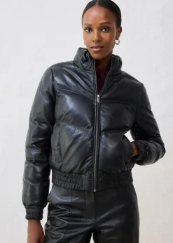 bonprix Doudoune en cuir d’agneau nappa|Femme Premium|Vestes & Manteaux