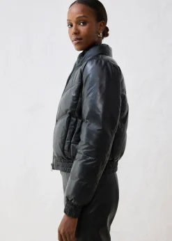 bonprix Doudoune en cuir d’agneau nappa|Femme Premium|Vestes & Manteaux