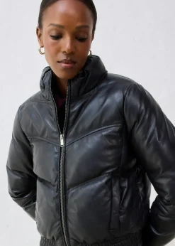 bonprix Doudoune en cuir d’agneau nappa|Femme Premium|Vestes & Manteaux