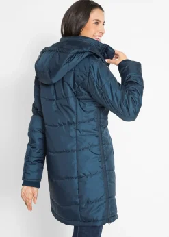 Femme bonprix Vestes & Manteaux|Doudoune longue à col montant et capuche