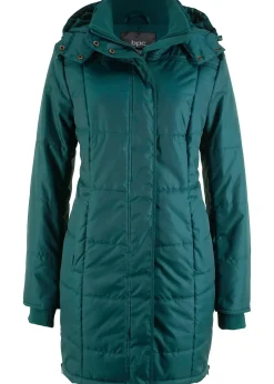 bonprix Doudoune longue à col montant et capuche|Femme Vestes & Manteaux