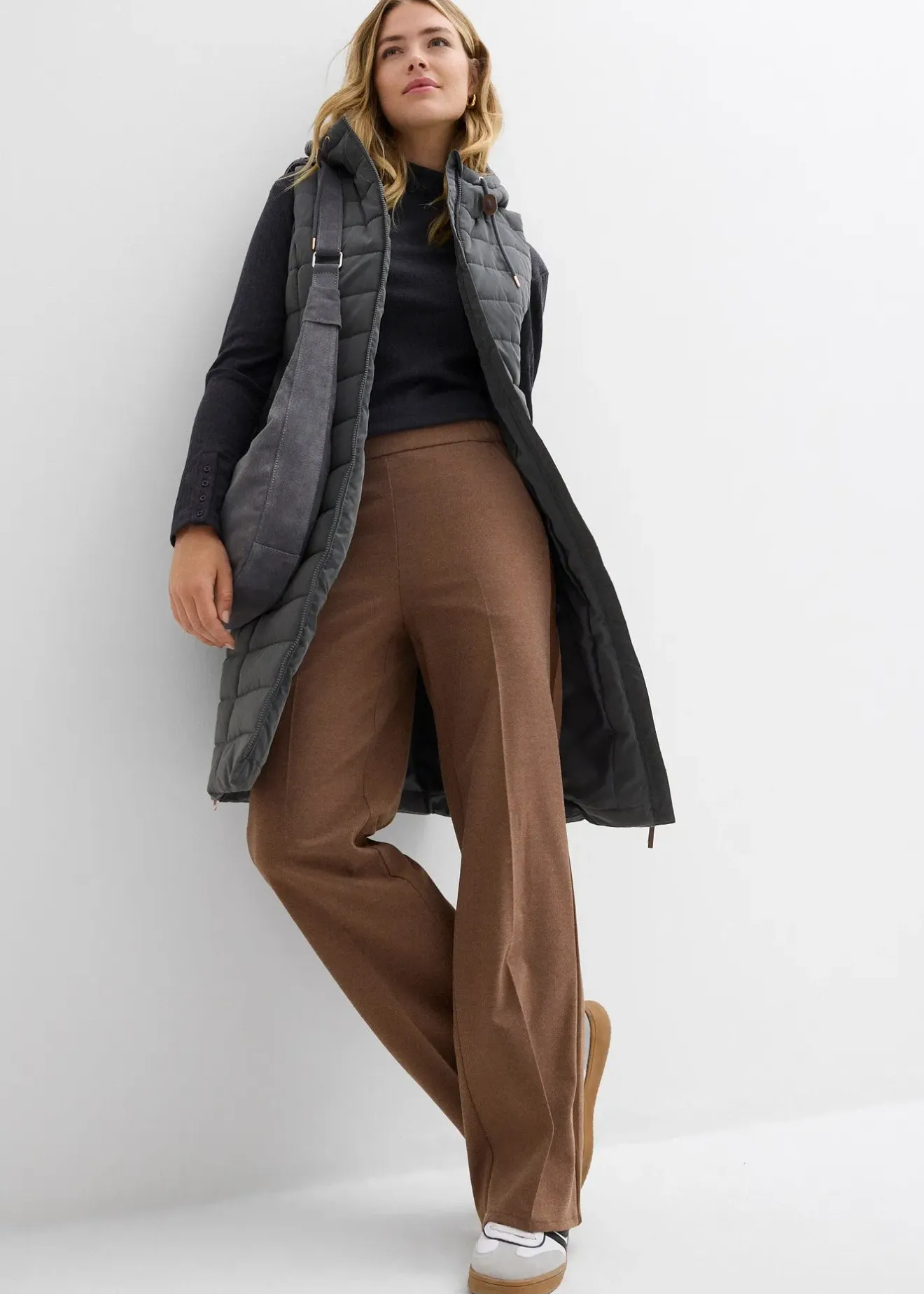 Femme bonprix Vestes & Manteaux|Doudoune longue sans manches