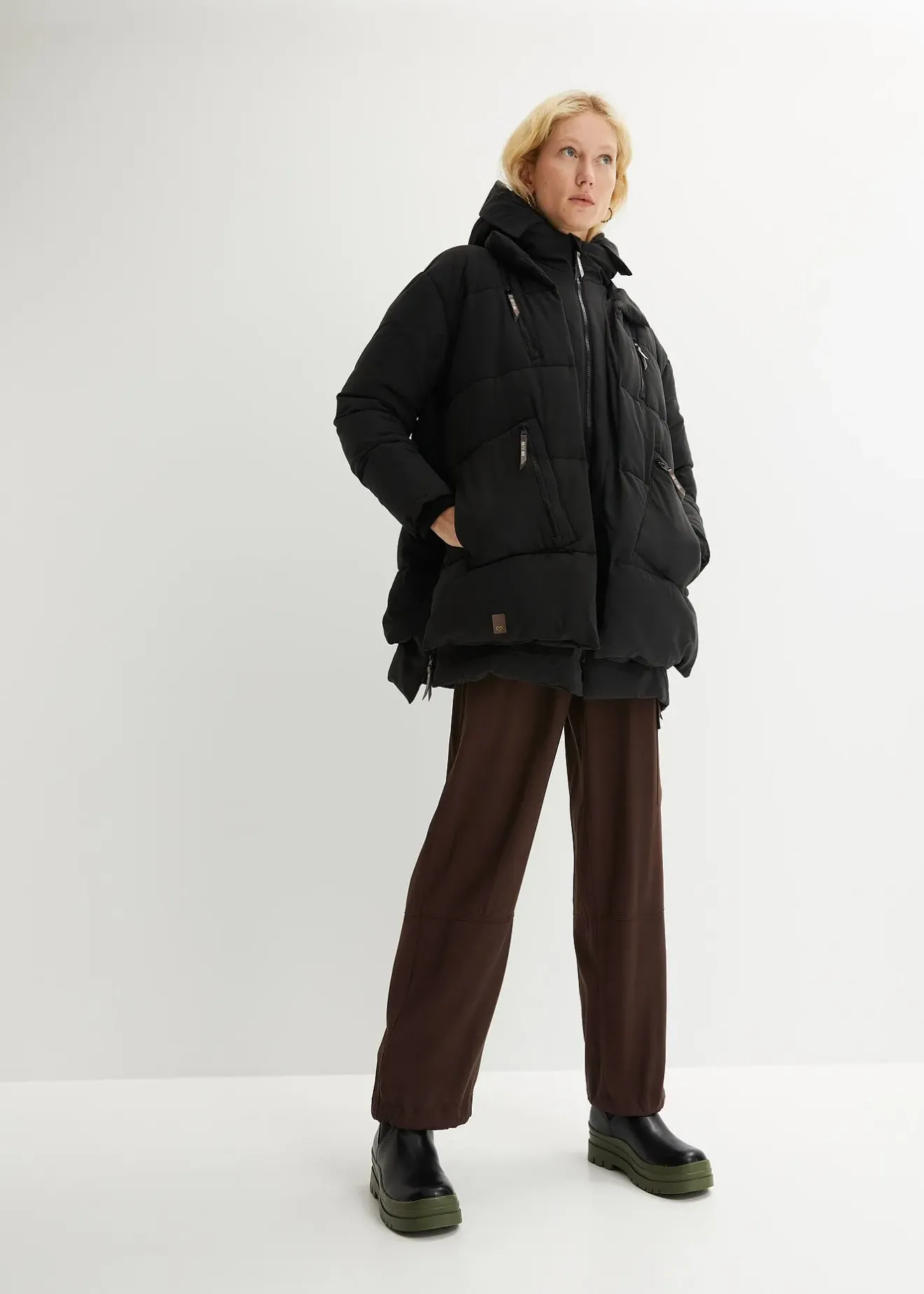 bonprix Doudoune oversize à capuche|Femme Vestes & Manteaux