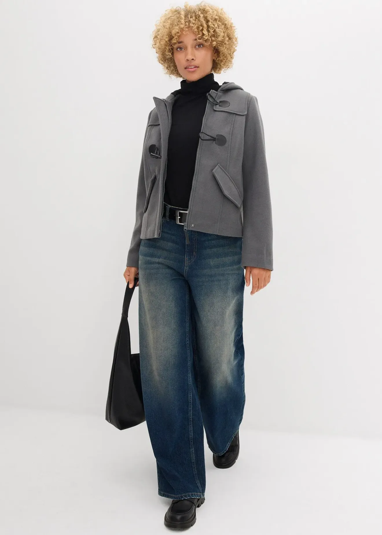 Femme bonprix Vestes & Manteaux|Duffle-coat aspect laine