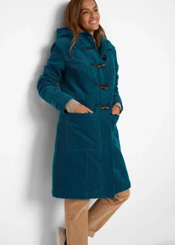bonprix Duffle-coat en velours côtelé doublé|Femme Vestes & Manteaux