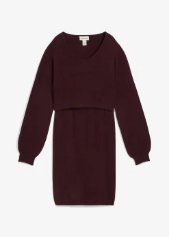 Femme bonprix Femme Enceinte|Ensemble 2 pièces en maille de grossesse avec un pull et une jupe