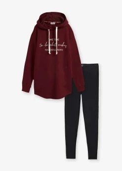 Femme bonprix Sweats|Pantalons|Ensemble de jogging avec sweat long et legging (2 pces)