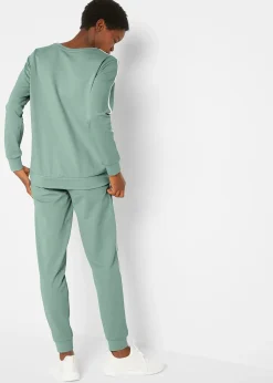 bonprix Ensemble de survêtement 100% coton (ens. 2 pces)|Femme Pantalons