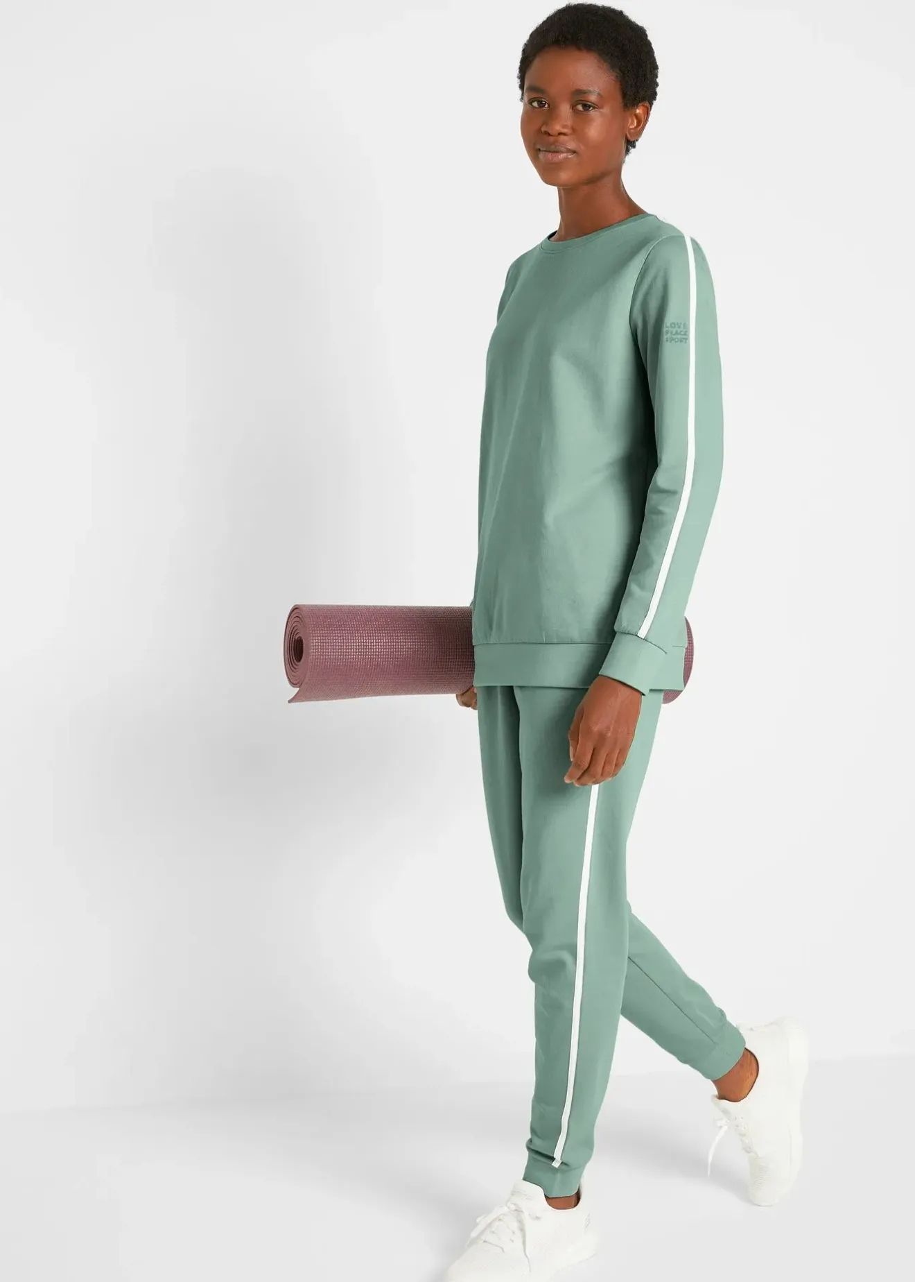 bonprix Ensemble de survêtement 100% coton (ens. 2 pces)|Femme Pantalons